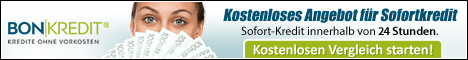 Bon-Kredit Stiftung Warentest konform: Kostenloses Angebot auch ohne Schufa in 24 Stunden!